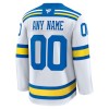 Miesten NHL St. Louis Blues Pelipaita Custom 2025-26 Fanatics Premium Vieras Valkoinen